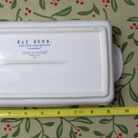 SALE Rae Dunn GINGERBREAD Ceramic Loaf Bread Pan Baking Dish 9 x 5 - Picture 5 of 6